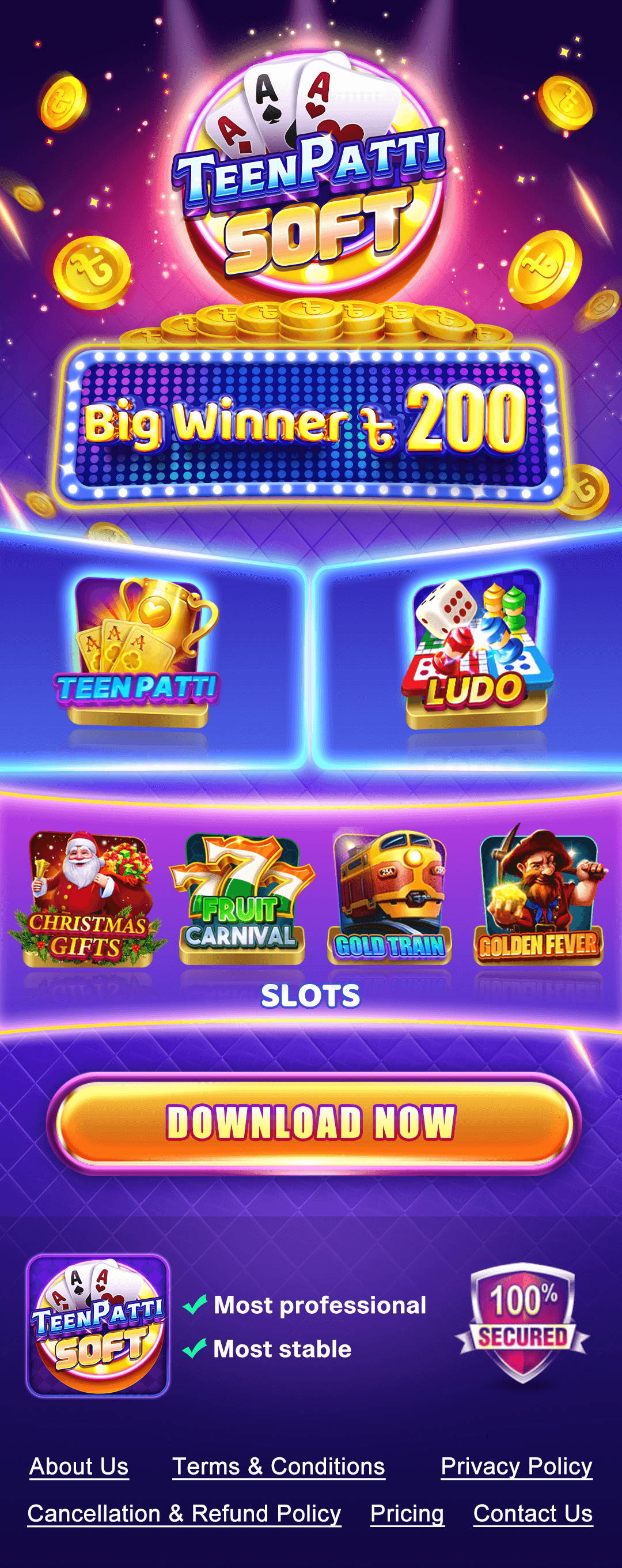 Teen Patti Soft download banner